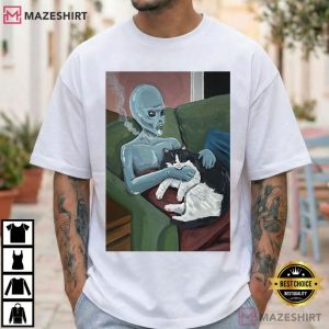 Alien Smoking Tell Someone Who Gives A Shit T Shirt (1)