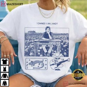 Townes Van Zandt Music Fan Art T Shirt (2)