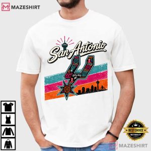 San Antonio Spurs Game Day Vintage Go Spurs Go T Shirt (1)