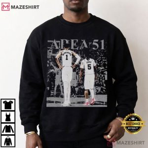 Vintage Victor Wembanyama Stephon Castle Area 51 T Shirt (2)