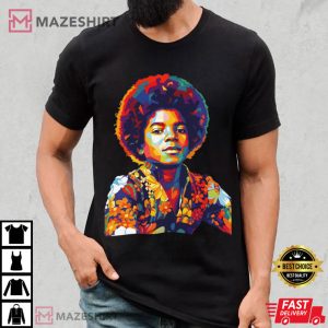 Young Michael Jackson Artsy Music Fan Merch T Shirt (4)
