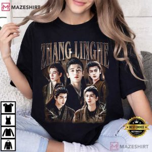 Zhang Linghe C Drama Fan Merch Vintage Retro T Shirt (3)