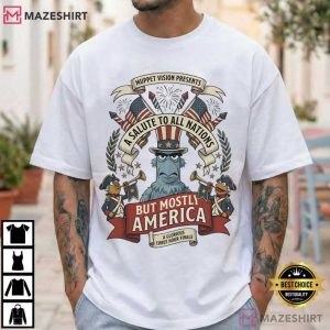 Sam The Eagle Patriotic A Salute To All Nations But Mostly America Muppets T Shirt (4)
