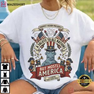 Sam The Eagle Patriotic A Salute To All Nations But Mostly America Muppets T Shirt (1)