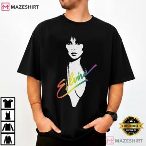 Elvira Mistress Of The Dark Vintage 1983 Pride Rainbow T Shirt (1)