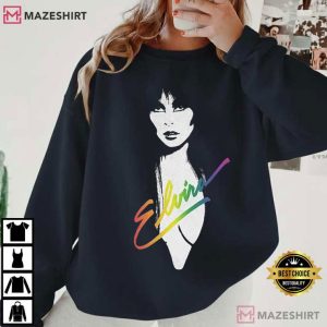 Elvira Mistress Of The Dark Vintage 1983 Pride Rainbow T Shirt (3)