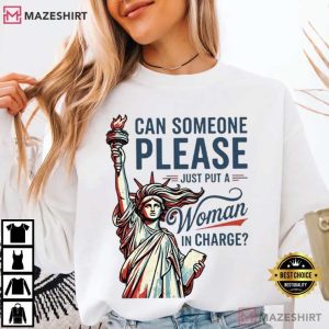 Feminist 4th Of July Woman In Charge America 250th Anniversary T Shirt (3)