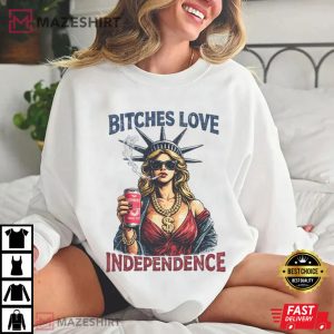 Funny Lady Liberty 4th Of July Patriotic Independence Day T Shirt (2)