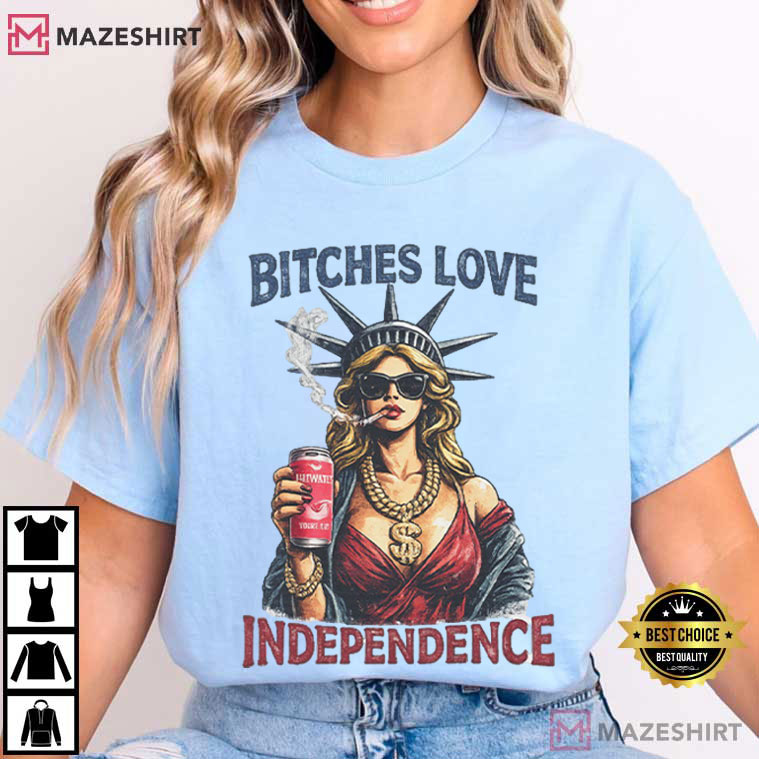 Funny Lady Liberty 4th Of July Patriotic Independence Day T-Shirt Funny Lady Liberty 4th Of July Patriotic Independence Day T-Shirt
