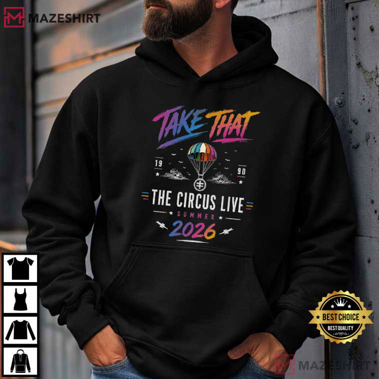 Take That Circus Live Summer 2026 Retro Concert Tour Merch T-Shirt Take That Circus Live Summer 2026 Retro Concert Tour Merch T-Shirt