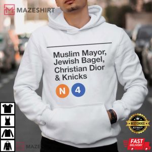 Muslim Mayor Jewish Bagel Christian Dior Knicks T Shirt (4)