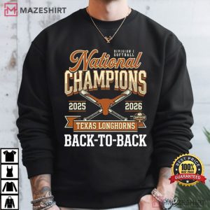 Texas Longhorns National Champs 2026 Softball WCWS Repeat T Shirt (4)