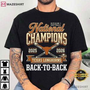 Texas Longhorns National Champs 2026 Softball WCWS Repeat T Shirt (3)