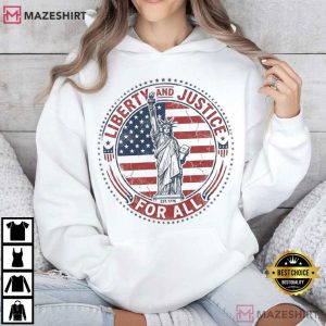 Liberty And Justice For All Progressive Patriotic Fourth Of July T Shirt (3)