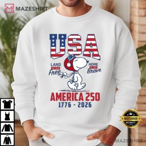 Independence Day Snoopy 250th Anniversary Fourth Of July USA T Shirt (4)
