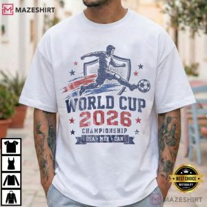 World Cup 2026 Championship USA Mexico Canada Soccer T Shirt (1)