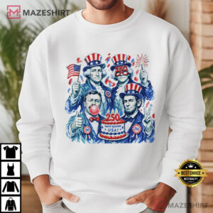 Founding Fathers America 250th Anniversary Funny T Shirt (4)