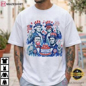 Founding Fathers America 250th Anniversary Funny T Shirt (2)