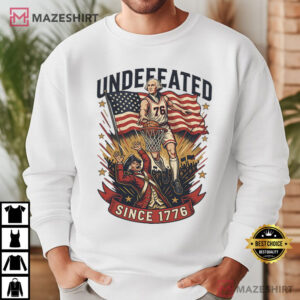USA 250th Undefeated Since 1776 Funny 4th Of July T Shirt (3)