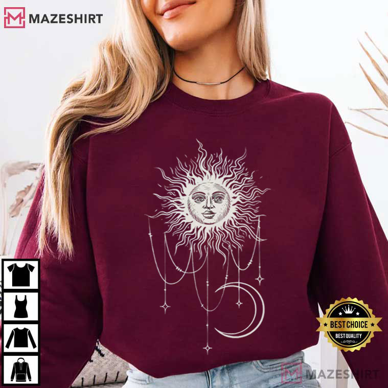 Widow's Bay Patricia's Celestial Sun Crescent Moon T-Shirt Widow's Bay Patricia's Celestial Sun Crescent Moon T-Shirt