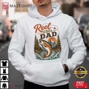 Fathers Day Reel Cool Dad Vintage Retro Fishing T Shirt (2)