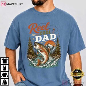 Fathers Day Reel Cool Dad Vintage Retro Fishing T Shirt (3)