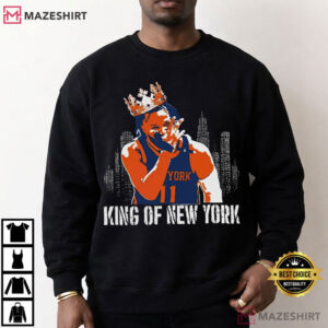 Jalen Brunson 11 King Of New York Vintage Sports T Shirt (1)