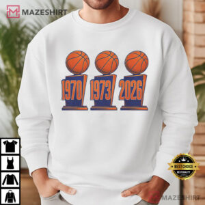 New York Knicks 3 Titles Finals Basketball 1970 1973 2026 T Shirt (2)