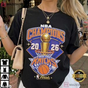 NBA Champions 2026 New York Knicks Sports Fan T Shirt (2)