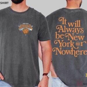 New York Or Nowhere Game Day Vintage Basketball T Shirt (4)