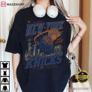NY Knicks Champions Retro City Symbols Basketball T Shirt (4)