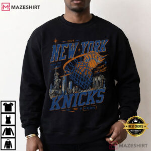 NY Knicks Champions Retro City Symbols Basketball T Shirt (2)