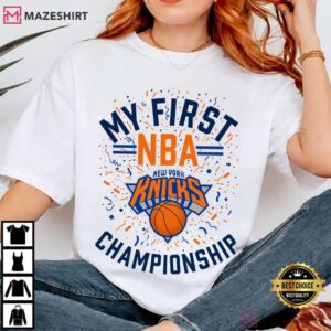 New York Knicks My First NBA Championship Winning 2026 T-Shirt