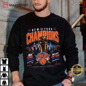 New York Basketball Champions 2026 One City One Team T Shirt (1)