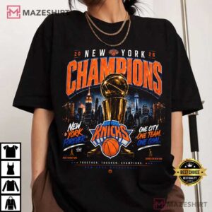 New York Basketball Champions 2026 One City One Team T Shirt (3)