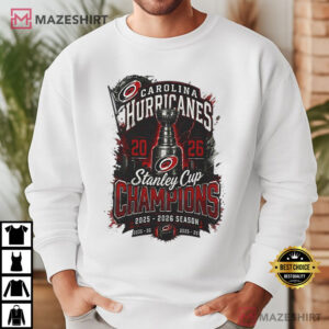 Carolina Hurricanes Stanley Cup Champions 2026 T Shirt (1)