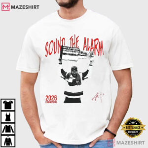 Sound The Alarm Carolina Ice Hockey Champions Vintage T Shirt (1)