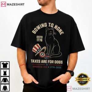 Patriotic Cat USA 250th Anniversary 1776 2026 Funny 4th Of July T Shirt (4)
