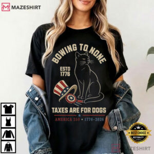 Patriotic Cat USA 250th Anniversary 1776 2026 Funny 4th Of July T Shirt (3)