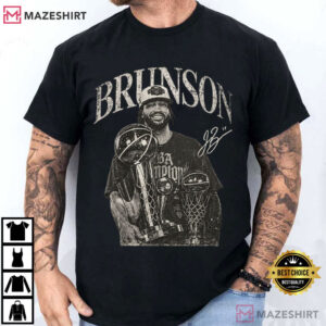 Jalen Brunson Championship Vintage Basketball Athlete Sports T Shirt (3)