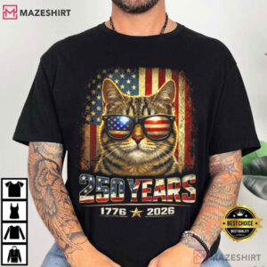 Independence Day 4th Of July Cat Lovers Purrfectly Patriotic 250 Years 250th (1)