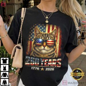 Independence Day 4th Of July Cat Lovers Purrfectly Patriotic 250 Years 250 (4)