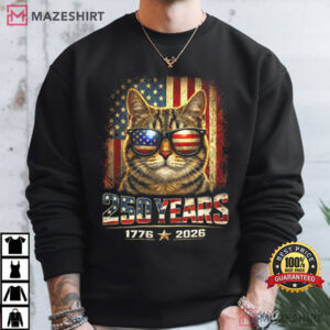 Independence Day 4th Of July Cat Lovers Purrfectly Patriotic 250 Years 250