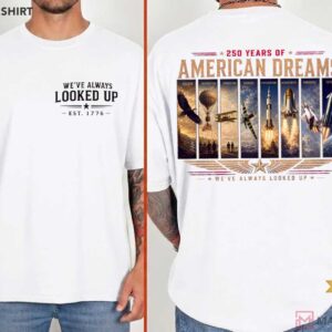American Dreams Aviation 250th Anniversary Patriotic Pilot T Shirt (1)