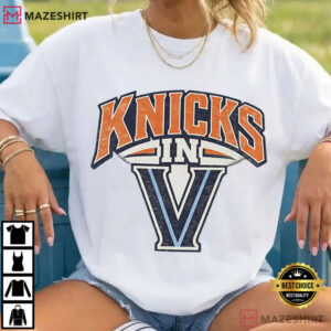 New York Knicks In 5V Vintage Sports Logo Basketball T Shirt (1)