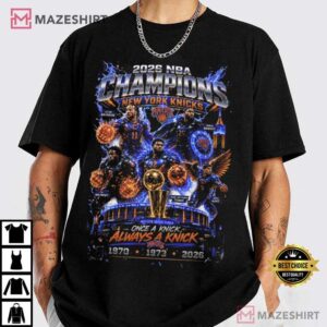 New York Knicks Champions 2026 NBA Graphic T Shirt (1)