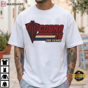 Cobra 76 America 250 Years Retro Snake Logo T Shirt (4)
