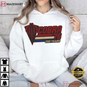 Cobra 76 America 250 Years Retro Snake Logo T Shirt (3)