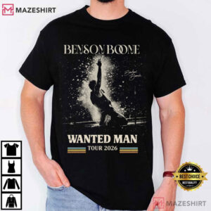 Benson Boone Wanted Man Tour 2026 Concert Music Fan T Shirt (1)