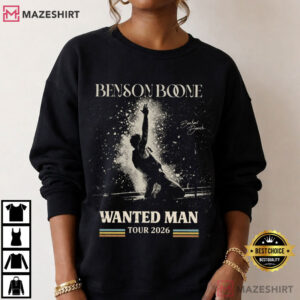 Benson Boone Wanted Man Tour 2026 Concert Music Fan T Shirt (2)